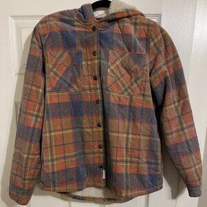 Soho Threads Fleece Flannel Shacket